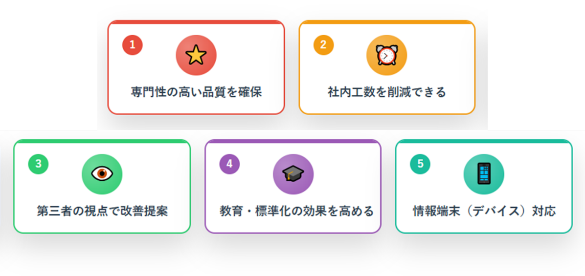 作業手順書を外注化する5つのメリット